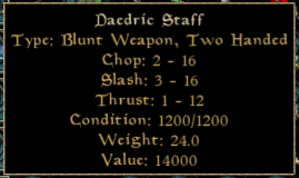 Daedric Staff